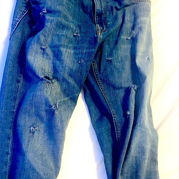 Jeans bleu trouer Zara - Picture 2 of 3